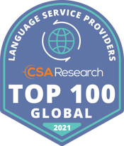 CSA Research Top 100 in World badge