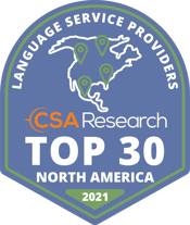 CSA Research Top 30 in North America badge