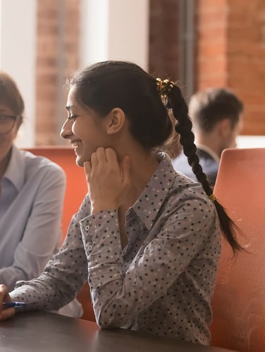 teammembers sitting at desks