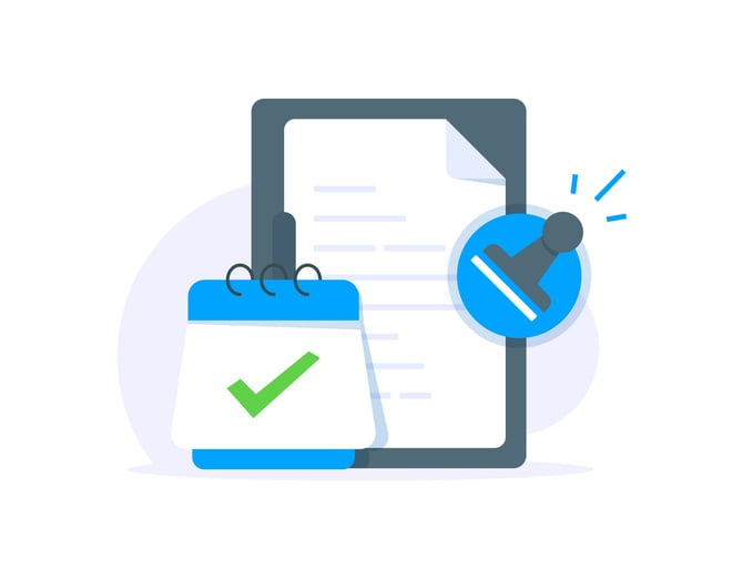 illustration of a certified document 