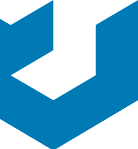 blue logo graphic
