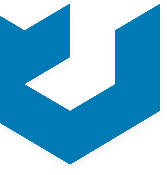 blue logo graphic