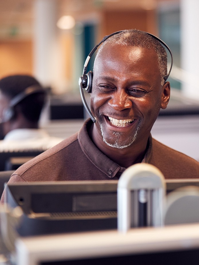 Call center employee