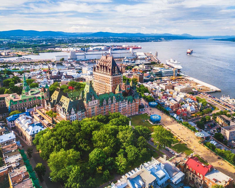 Aerial view of Quebec