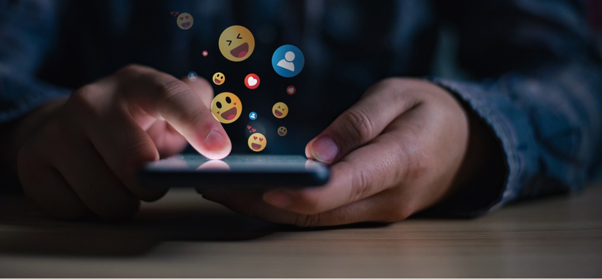 using emojis on a phone